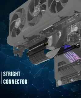 Alternative view of Кабел EZDIY-FAB Riser Cable Straight Connector 200mm PCI-E x16 4.0
