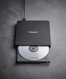 Alternative view of Оптично устройство Записващо устройство  Blu- ray Slim  Intenso EOD500D,външно/external usb 3,2 черен цвят