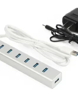 Alternative view of Unitek HUB 7x USB3.0 ALU. WITH POWER SUPLY, Y-3090