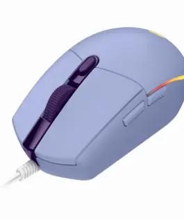 Alternative view of Геймърска мишка Logitech G102 LightSync, RGB, Оптична, Жична, USB, Лилав