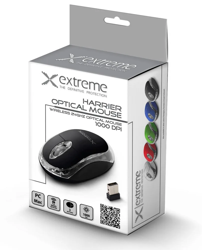 Esperanza Wireless мишка XM105W,3D,2.4GHz, черен - Image 3