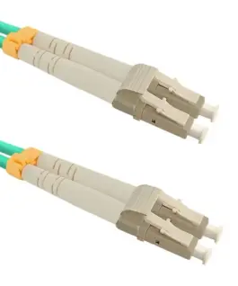 Qoltec Patchcord Fiber LC / UPC-LC / UPC | MM | 50/125 | OM3 | 1m