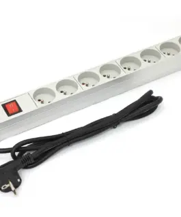 Digitus PDU 19 rack 8 slots Type E Schuko plug 1.8m кабел aluminum switch