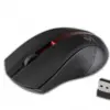 Rebeltec Wireless optical mouse GALAXY черен/червен rubber surface