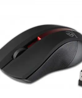 Rebeltec Wireless optical mouse GALAXY черен/червен rubber surface
