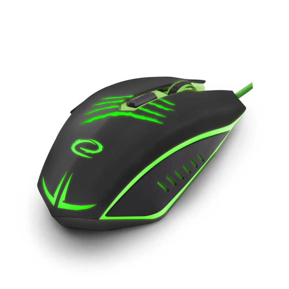 Esperanza WIчервен FOR PLAYERS мишка 6D Optical USB MX209 CLAW зелен - Image 3