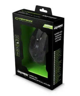 Esperanza WIчервен FOR PLAYERS мишка 6D Optical USB MX211 LIGHTNING