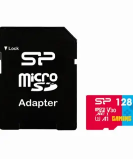 Alternative view of Карта памет Silicon Power Superior Gaming 128GB, microSDHC/SDXC, Class 10, A1, V30, UHS-I U3, SD Adapter