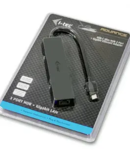 i-tec i-tec USB-C Slim 3-port HUB z адаптерem Gigabit