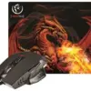 Rebeltec червен DRAGON gameкомплект мишка & подложка за мишка