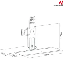 Maclean MC-756 клавиатура Holder VESA 75×75