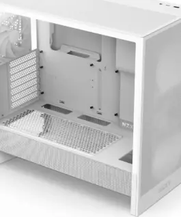 Alternative view of Кутия за компютър NZXT H5 Flow 2024 White, Mid-Tower