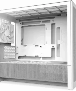 Alternative view of Кутия за компютър NZXT H3 Flow 2025 All White Micro-ATX Tower