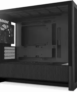Alternative view of Кутия за компютър NZXT H3 Flow 2025 Micro-ATX Tower - Black