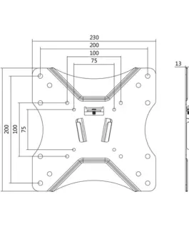 LogiLink Wall Mount LCD/LED VESA 200×200