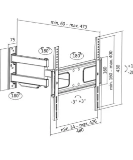 LogiLink TV wall mount VESA 32-55 max. 50kg