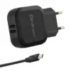Qoltec Network зарядно 17W | 5V | 3.4A | 2xUSB + Micro USB кабел