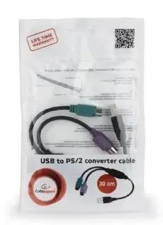 Alternative view of Gembird адаптер 2xPS2->USB мишка + keyboard