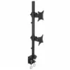 Techly Double twin desk LCD / LED desk stand 13-27 inch double черен