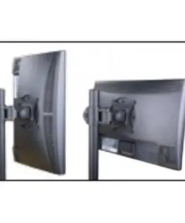 Techly Double twin desk LED/L D монитор arm 13-27 inch черен