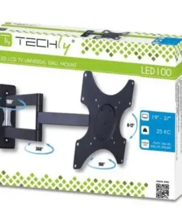 Techly Wall mount for TV LCD/L ED/PDP double arm 19-37 inch черен