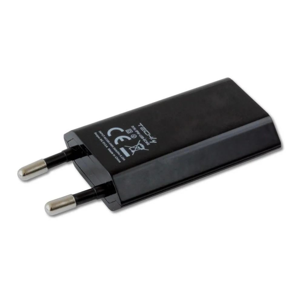 Techly Slim USB зарядно 230V - 5V/1A черен - Image 3