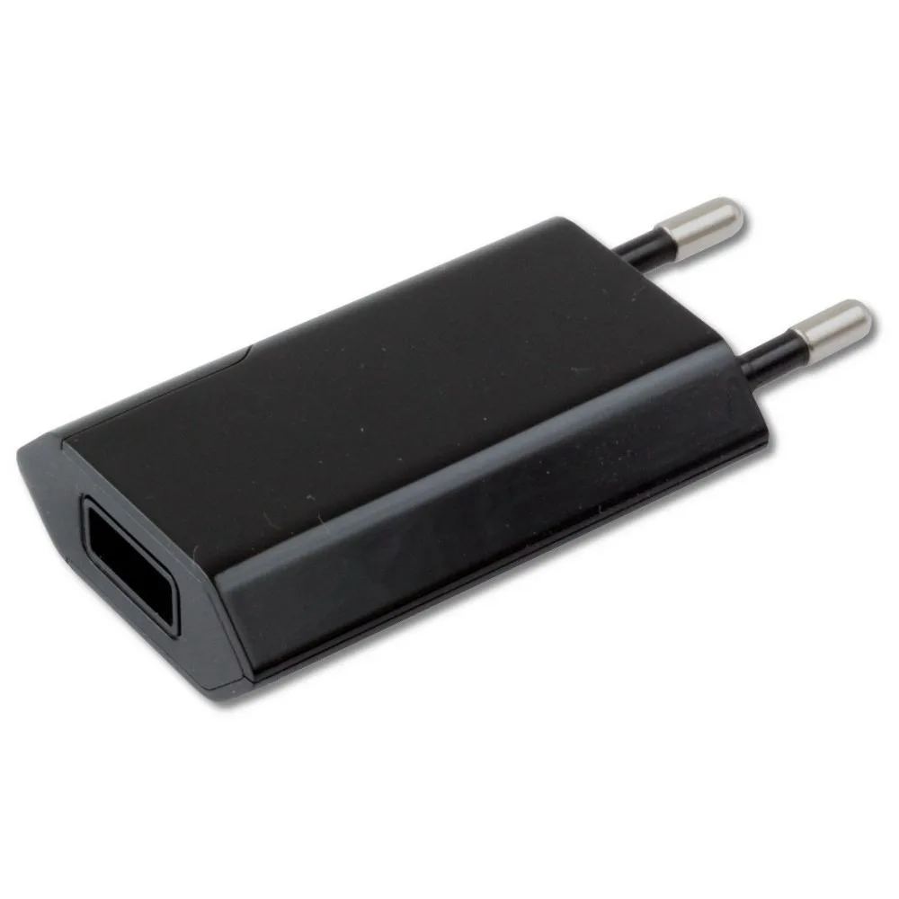 Techly Slim USB зарядно 230V - 5V/1A черен