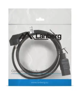 Alternative view of Lanberg кабел power CEE 7/7 - IEC 320 C19 16A VDE 1.8M черен