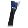 LogiLink Flexible кабел organiser черен