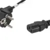 Lanberg Power кабел CEE 7/7 - IEC 320 C13 1.8M черен