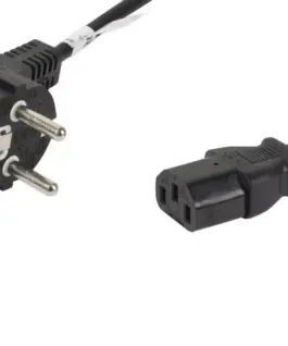 Lanberg Power кабел CEE 7/7 - IEC 320 C13 1.8M черен