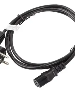 Lanberg Power кабел CEE 7/7 – IEC 320 C13 1.8M черен