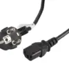 Lanberg Power кабел CEE 7/7 - IEC 320 C13 3M VDE 3M черен