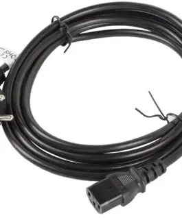 Lanberg Power кабел CEE 7/7 – IEC 320 C13 3M VDE 3M черен