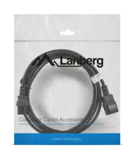 Alternative view of Lanberg Extension power кабел IEC 320 C13 - C14 VDE 3M черен