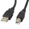 Lanberg кабел USB 2.0 AM-BM 5M Ferryt черен