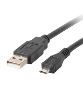 Lanberg кабел USB 2.0 micro AM-MBM5P 1M черен