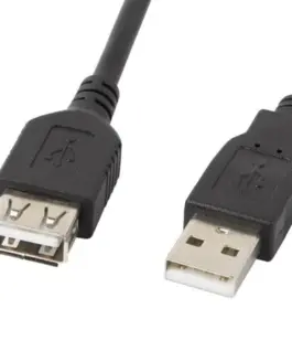 Lanberg удължителен кабел USB 2.0 AM-AF черен 5M