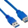 Lanberg удължителен кабел USB 3.0 AM-AF син 3M