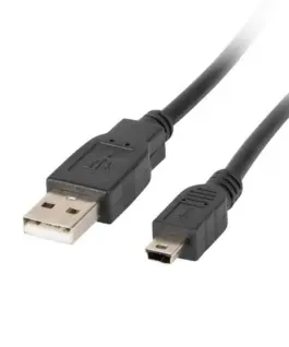 Lanberg кабел USB 2.0 mini AM-BM5P 1.8M черен