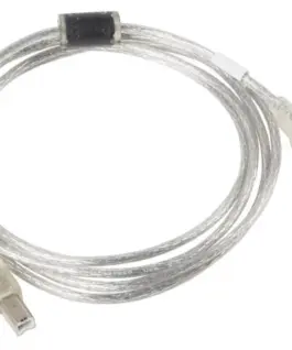 Alternative view of Lanberg кабел USB 2.0 AM-BM 3M Ferryt прозрачен
