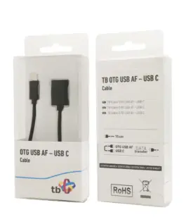 Alternative view of TB кабел OTG USB AF - USB C 15cm черен