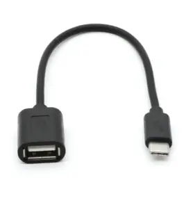 TB кабел OTG USB AF – USB C 15cm черен