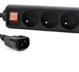 Alternative view of Gembird UPS power strip 3FR/16A/C14/0.6m/черен