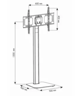 Techly Floor stand for LCD/LED 32-70inch adjustable