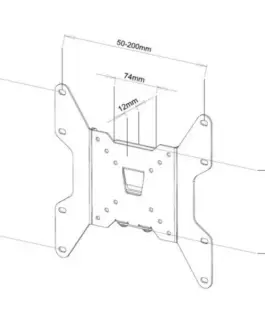 Alternative view of Techly Wall mount for TV LCD/L ED 13-37inch 35kg VESA
