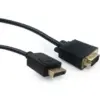 Gembird кабел DisplayPort VGA 1.8m черен