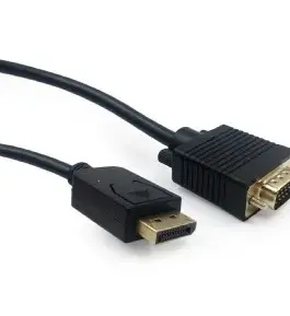 Gembird кабел DisplayPort VGA 1.8m черен