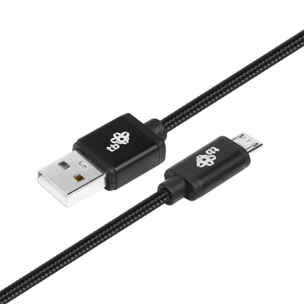 TB Micro USB - USB кабел 1.5 m черен