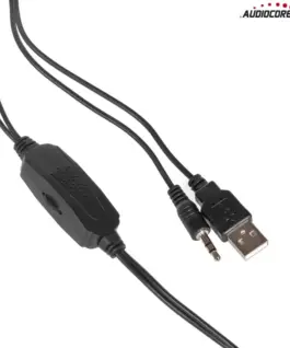 Audiocore Компютър speakers 6W USB AC865B син черен